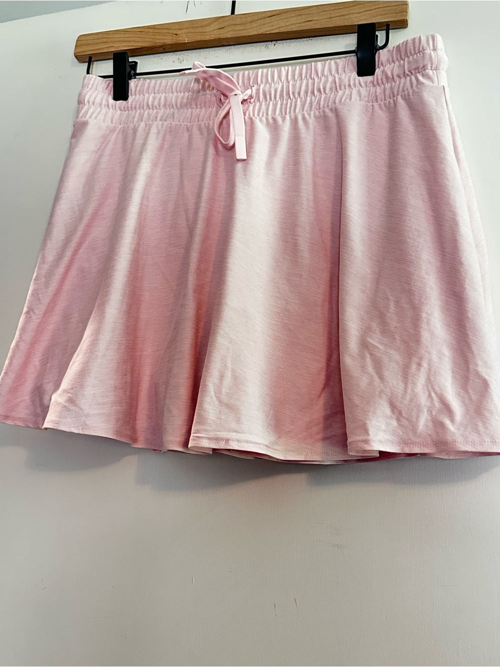 Mondetta Pink High-Waisted Flared Athletic Skort - Built-in Shorts - Size M
